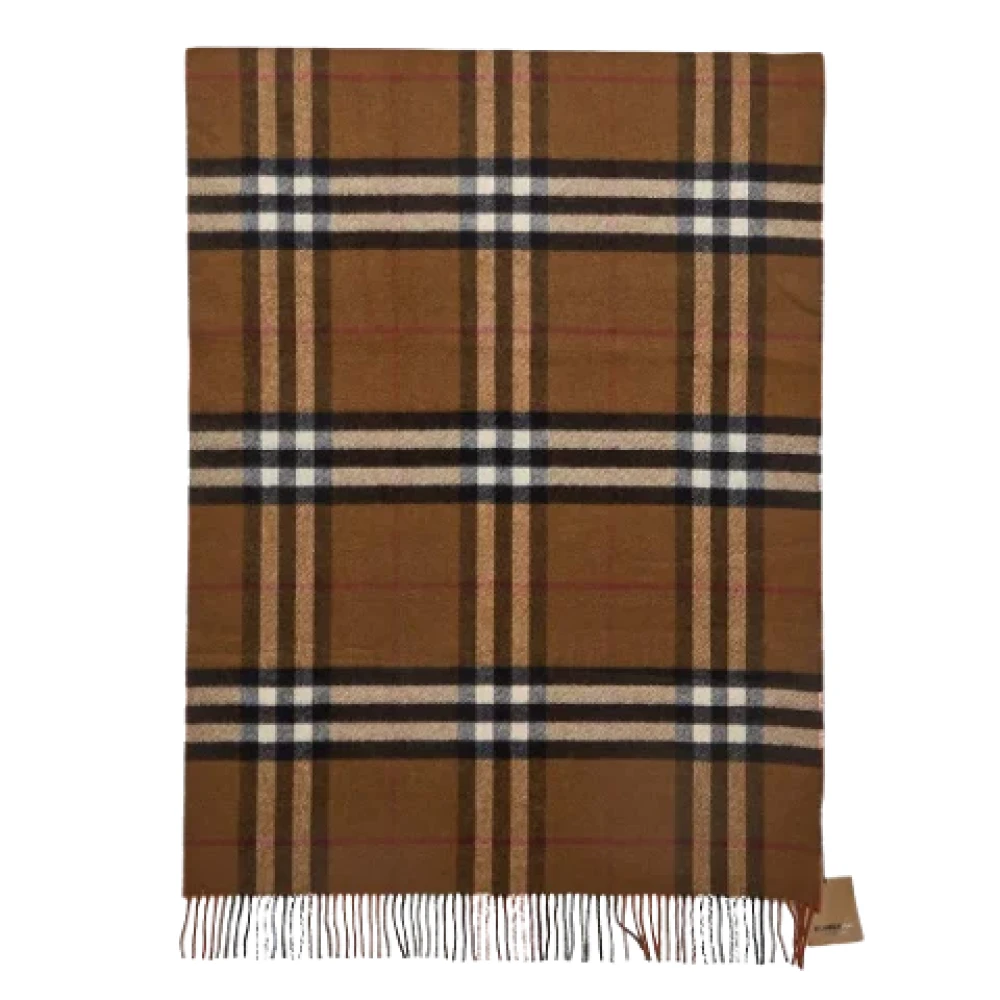 Burberry Vintage Pre-owned Fabric scarves Beige Dames