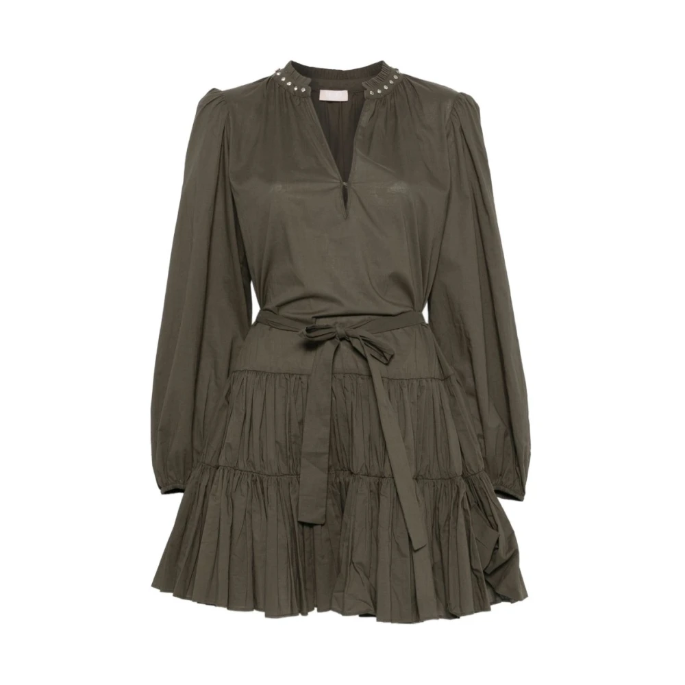 Liu Jo Women's Green Short Dresses, Xs, Short Muslin Dress