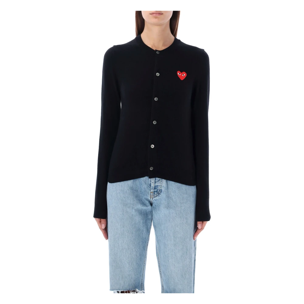 Comme des Garçons Play Cardigans Black Dames