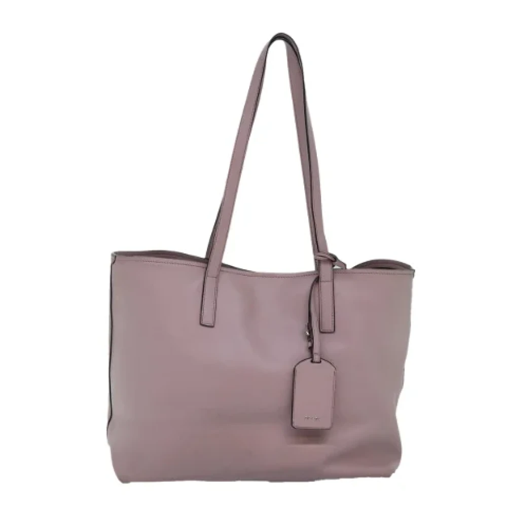 Prada Vintage Pre-owned Leather totes Pink Dames