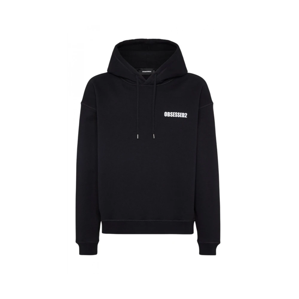 Dsquared2 Men's Black Stylish Sweatshirt For - Hoodies - L - Sweatshirts & Hoodies