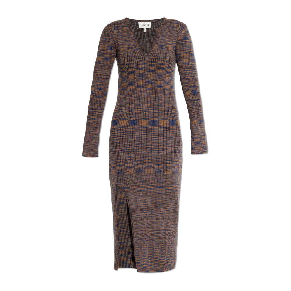 Munthe Gebreide jurk Brown Dames