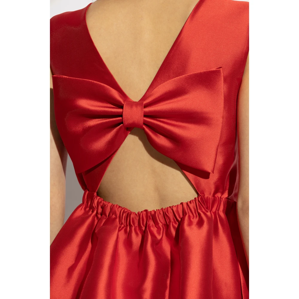 Kate Spade Jurk met decoratieve strik op de rug Red Dames