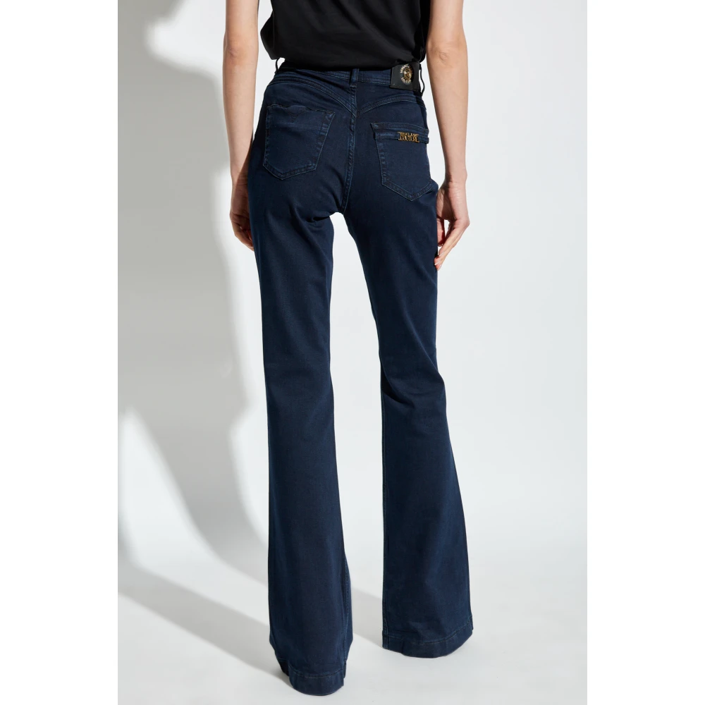 Versace Jeans Couture Jeans met logo Blue Dames