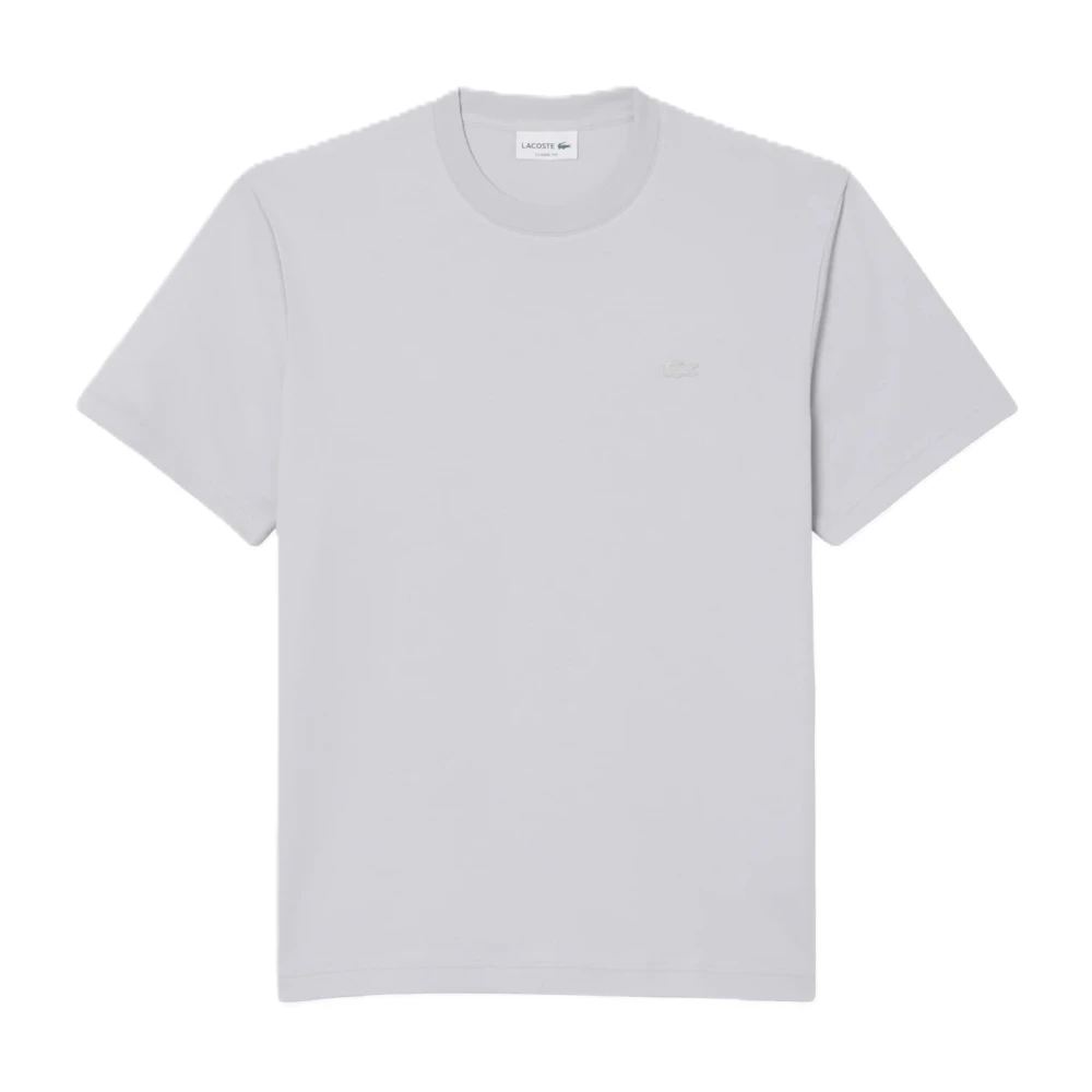 Lacoste Homme Gris Tops, Taille: 2XL T-Shirt Signature Brodé
