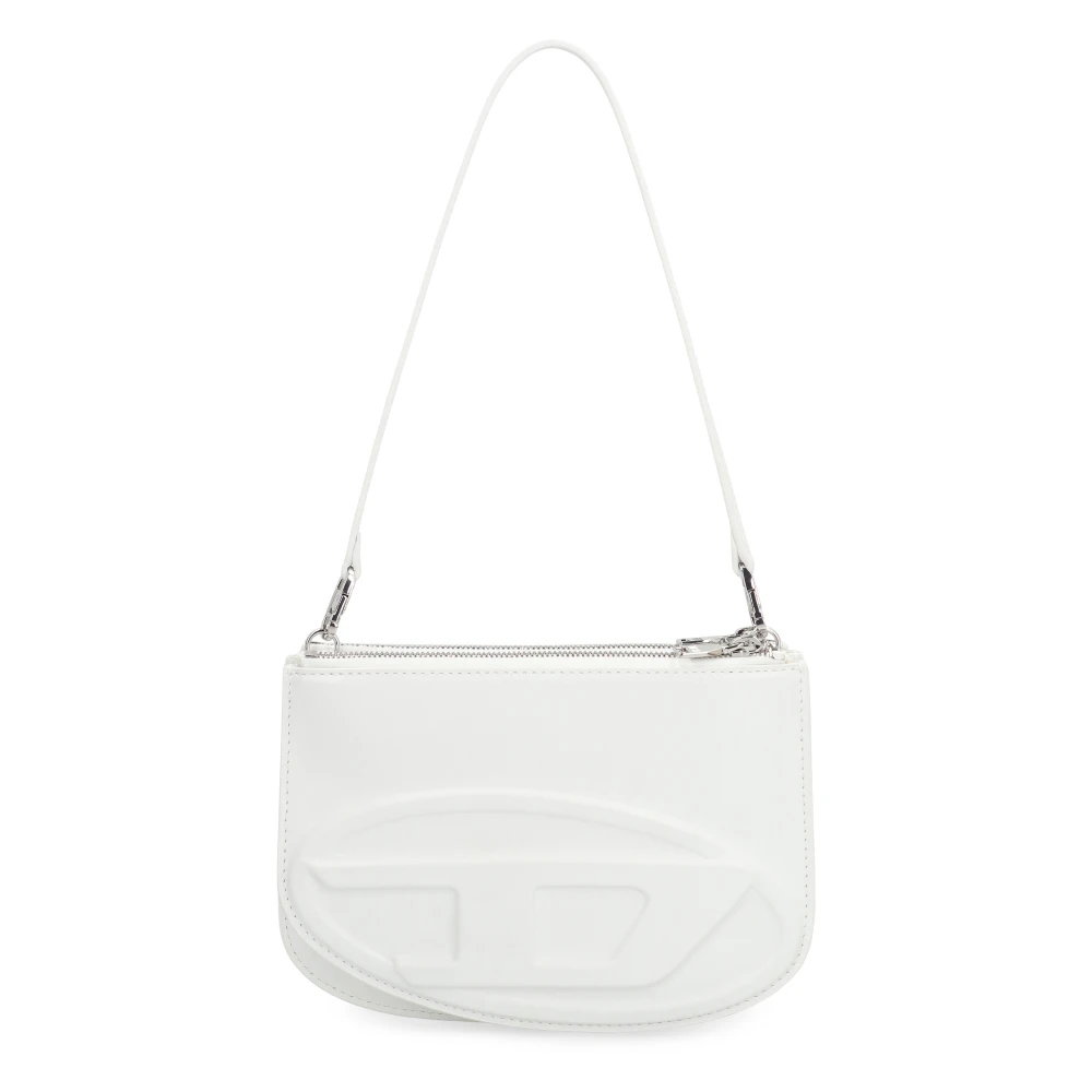 Diesel Women's White 1Dr Twin Double-Pouch Shoulder Bag