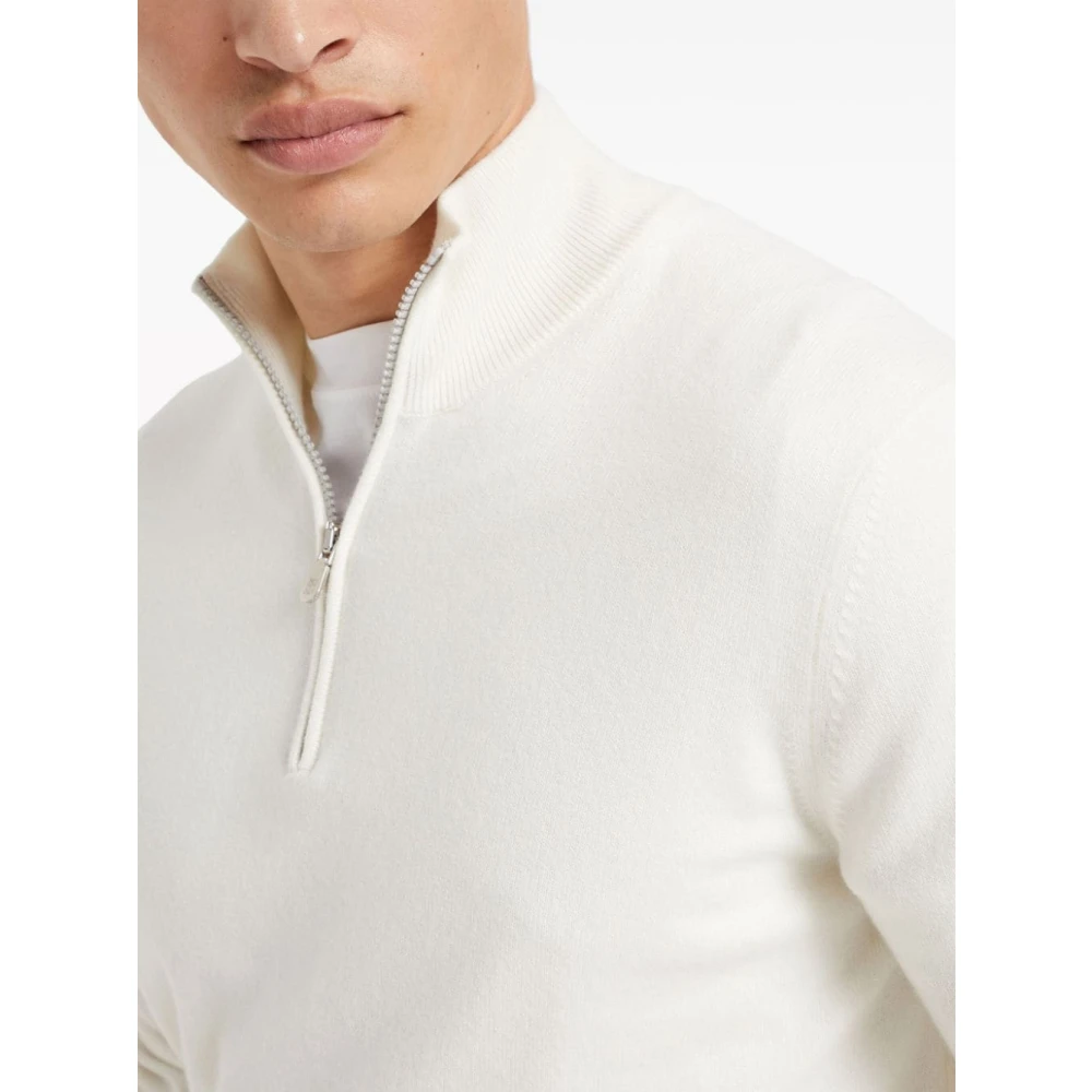 BRUNELLO CUCINELLI Luxe Sweaters Collectie White Heren