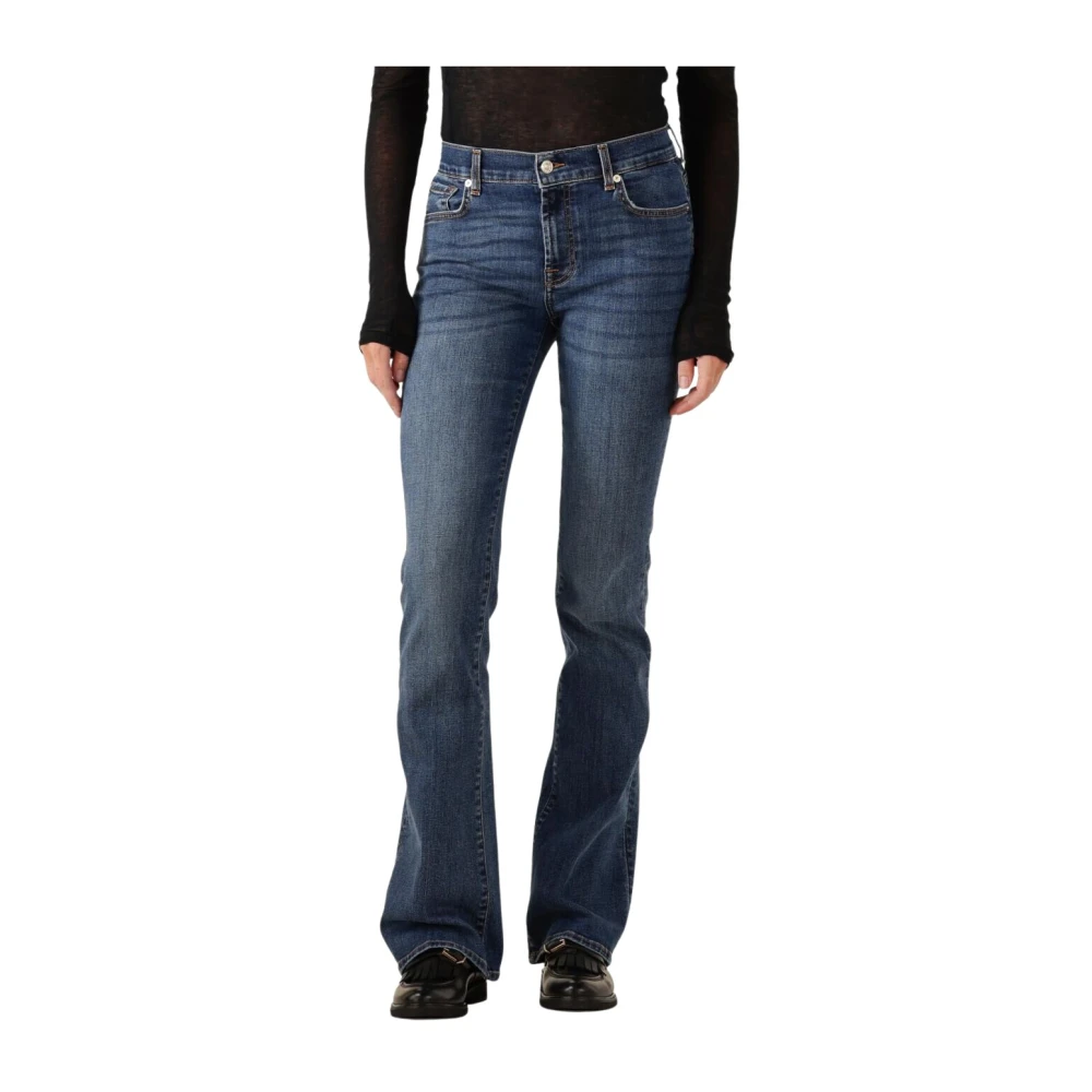 7 For All Mankind Blue Flared Bootcut Jeans Soho Light - Female - Bootcut Jeans - W26 - Jeans