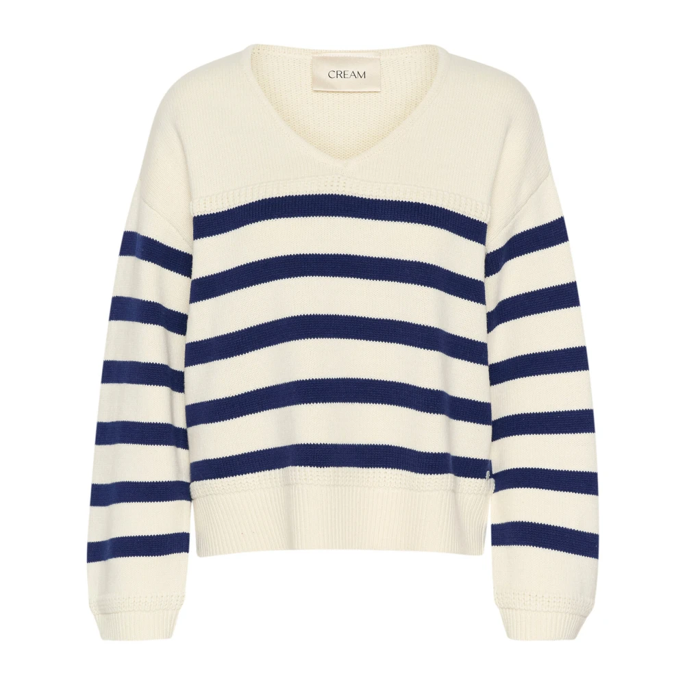 Knitwear > V-neck Knitwear - - Cream - Modalova