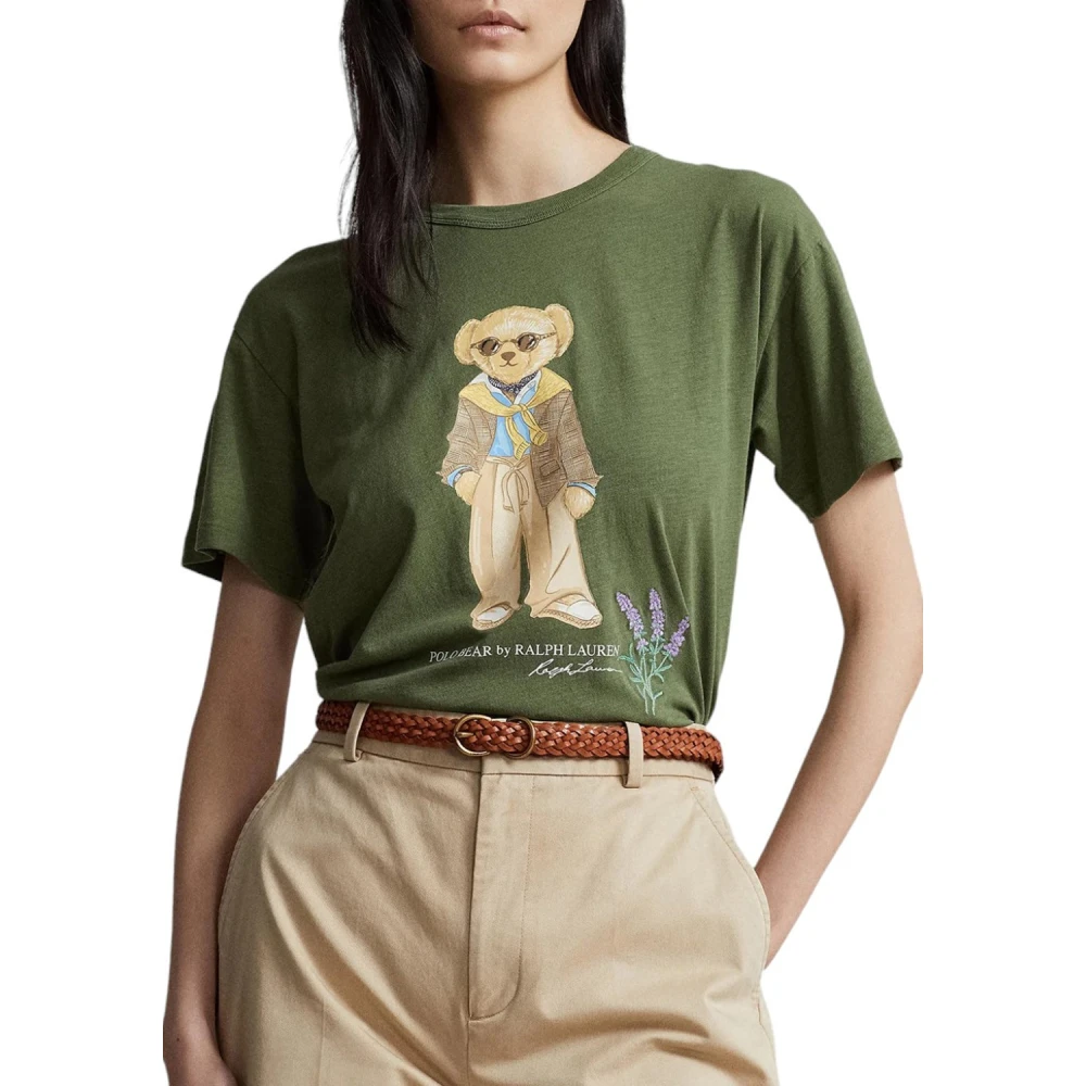 Polo Ralph Lauren Tuinpad Beer T-Shirt Green Dames