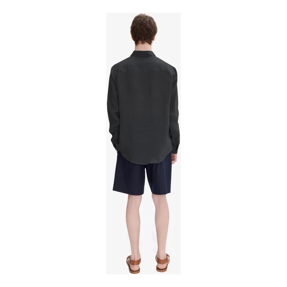 A.p.c. Logo Chemise Shirt Premium Katoen Gray Heren