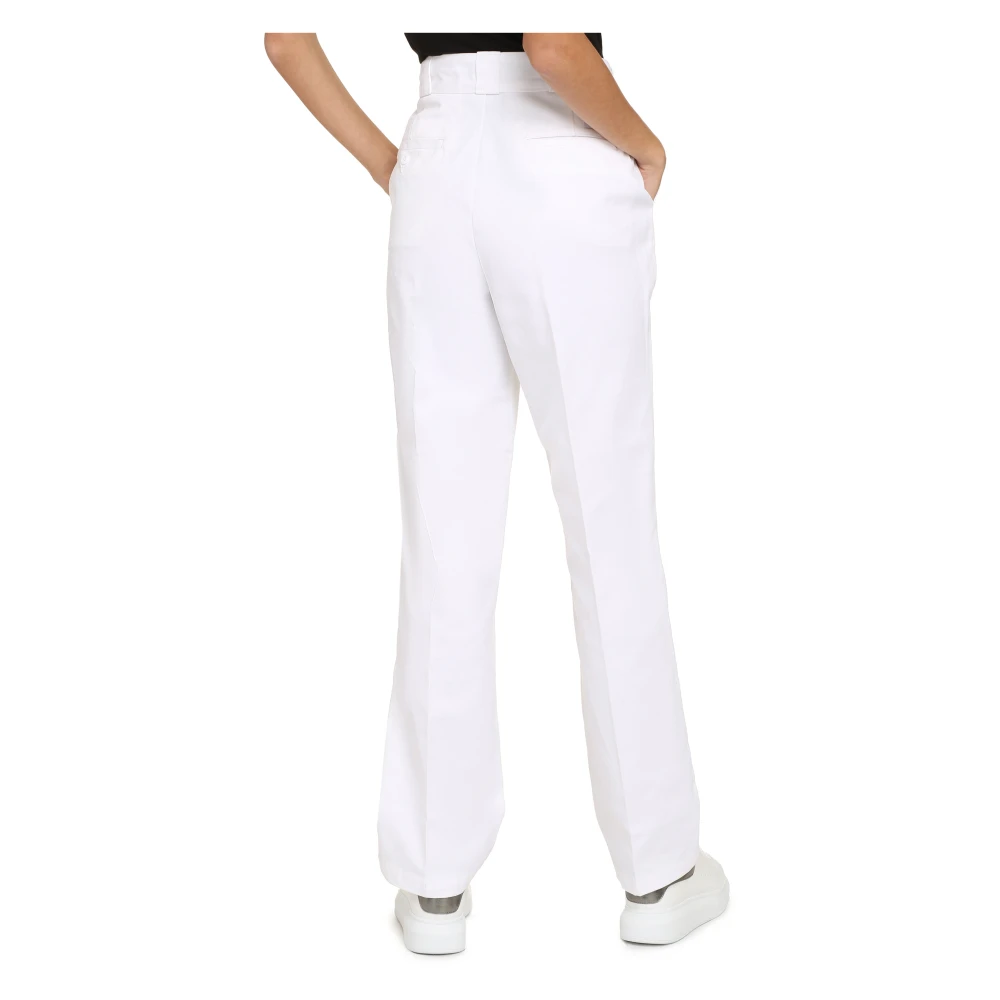 Dickies Katoenmix broek met zakken White Dames