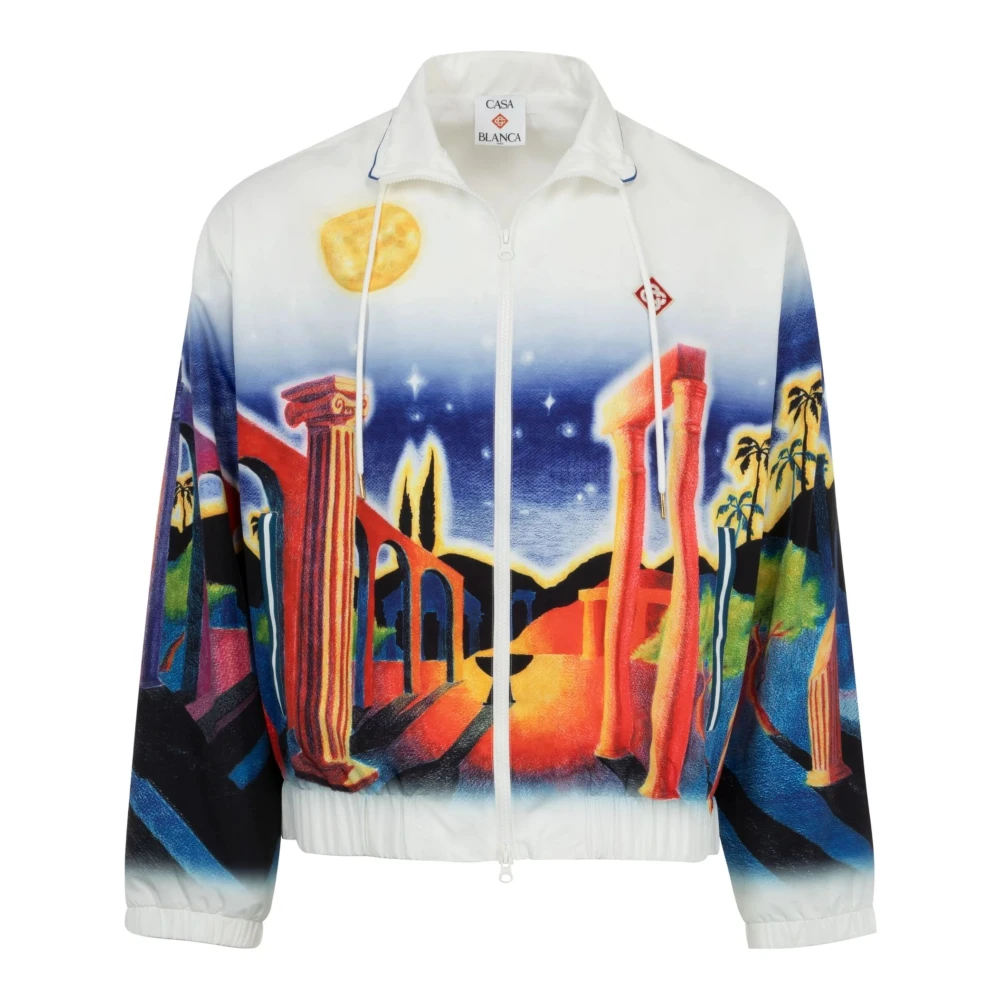 Casablanca Witte Windjack Midnight Acropolis Multicolor Heren