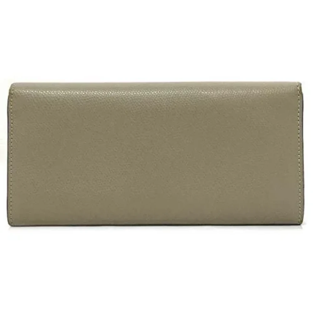 Fendi Vintage Pre-owned Leather wallets Green Dames