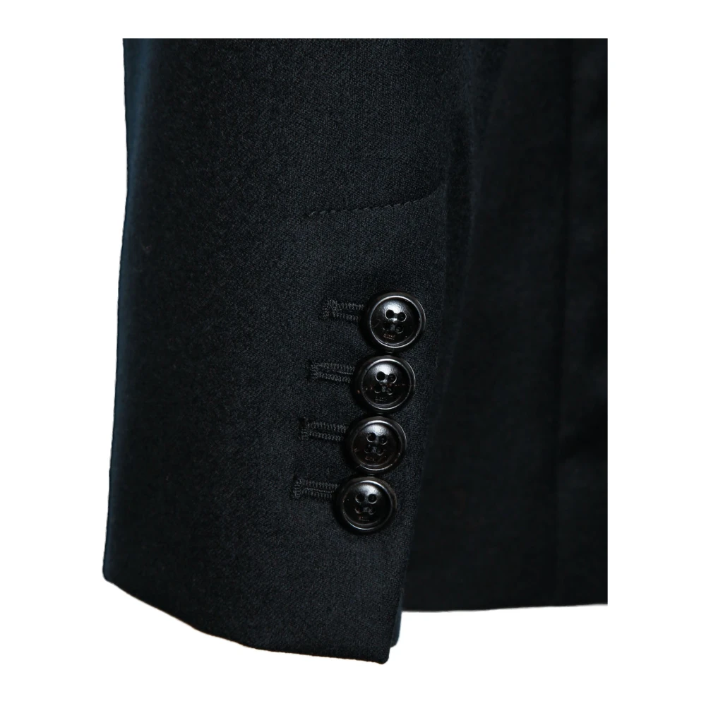 Ami Paris Klassieke Twee-Knoop Jas Black Heren