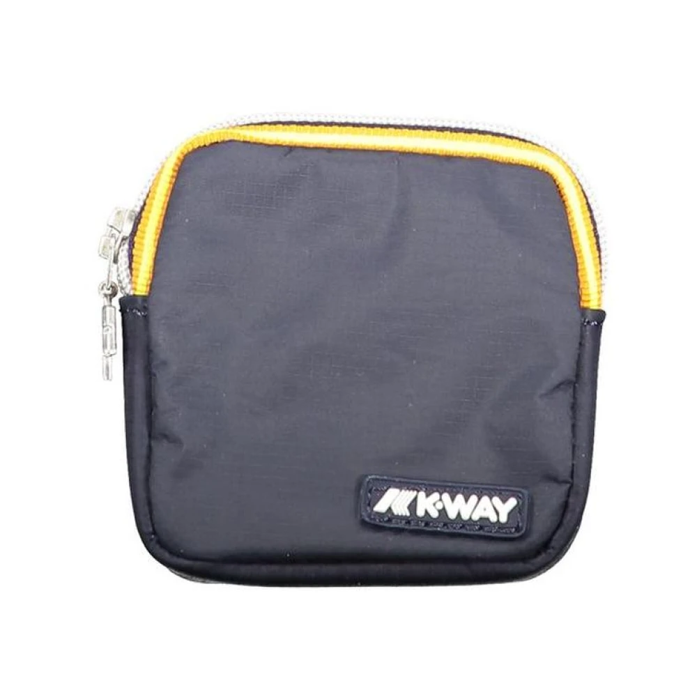 K-way Blauwe Rits Portemonnee Blue Heren