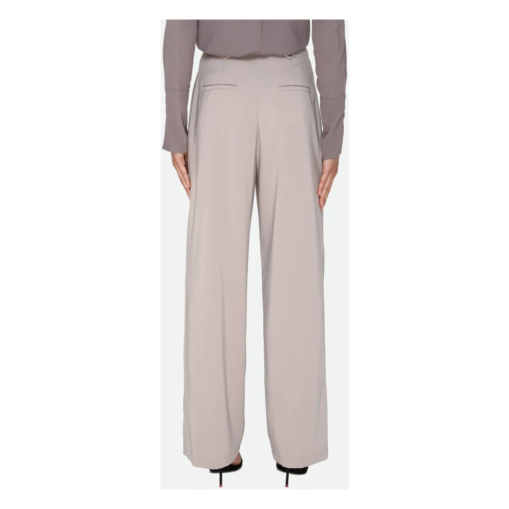PATRIZIA PEPE Palazzo Stijl Tortora Broek Gray Dames