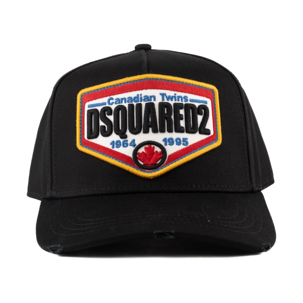 Dsquared2 Zwarte Katoenen Baseballpet Black Heren