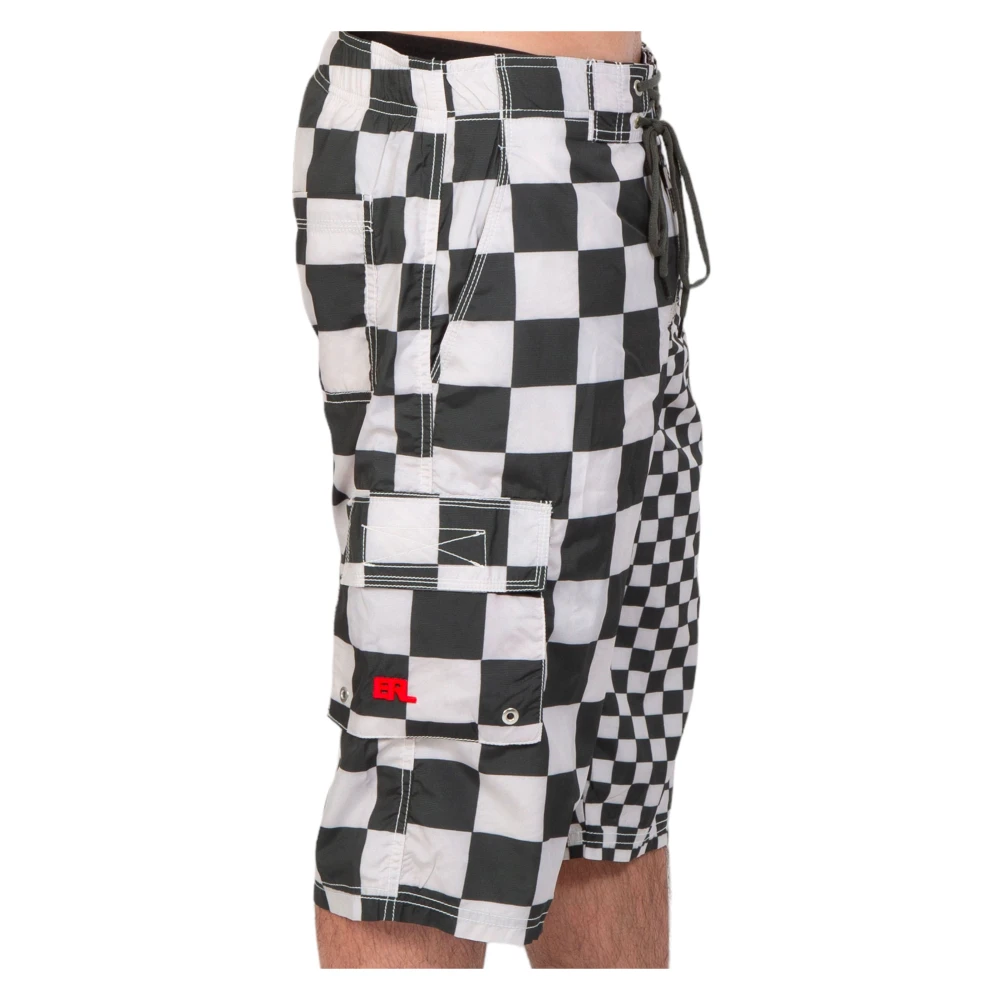 ERL Geruite zwemshorts in Checker Multicolor Heren