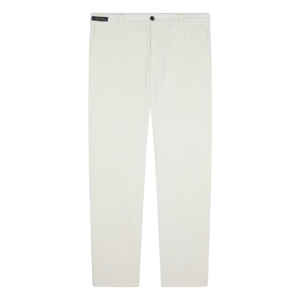 Paul & Shark , Chinos, Male, Beige, L, Beige Cotton Modal Trousers