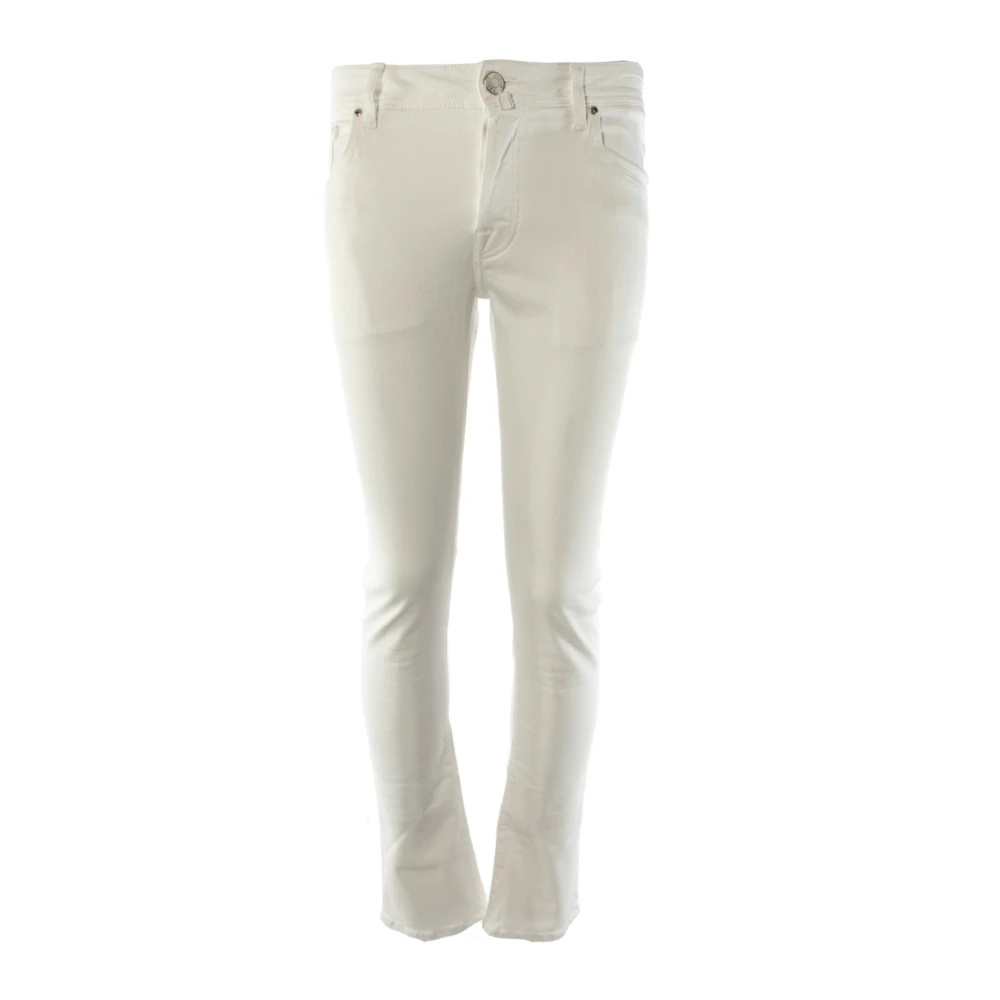Jacob Cohën Vit Nick Slim Trousers