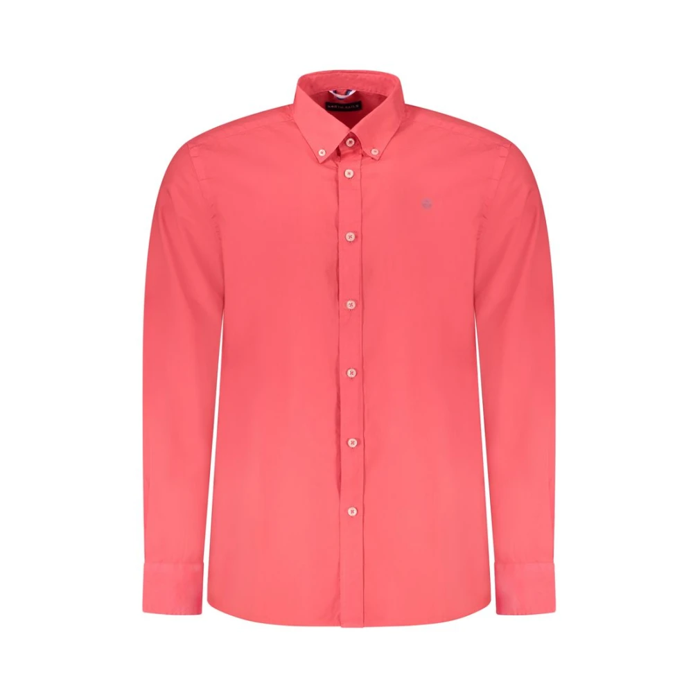 North Sails Men's Red Cotton Embroide Shirt