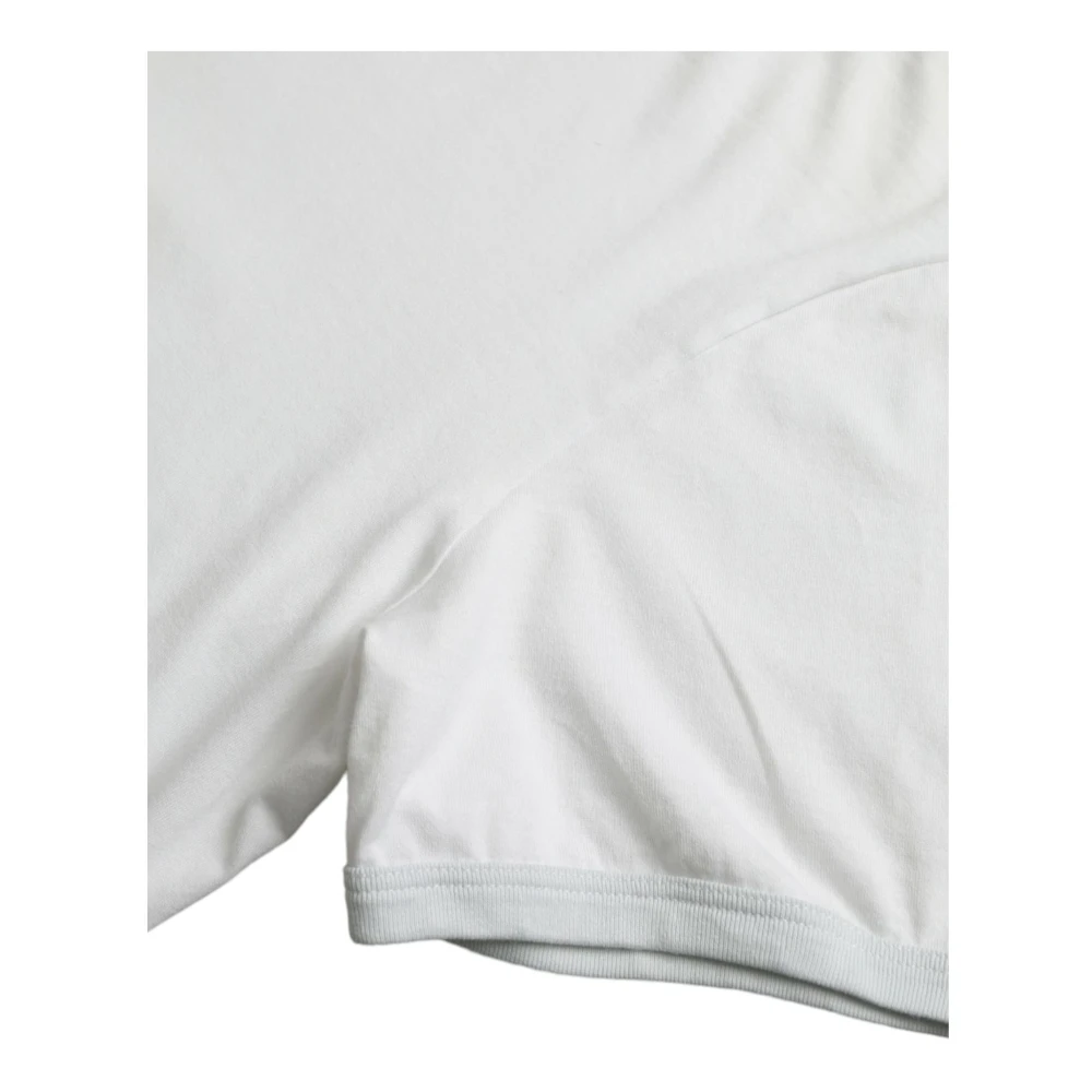 Dolce & Gabbana Luxe Wit Katoenen T-shirt White Heren