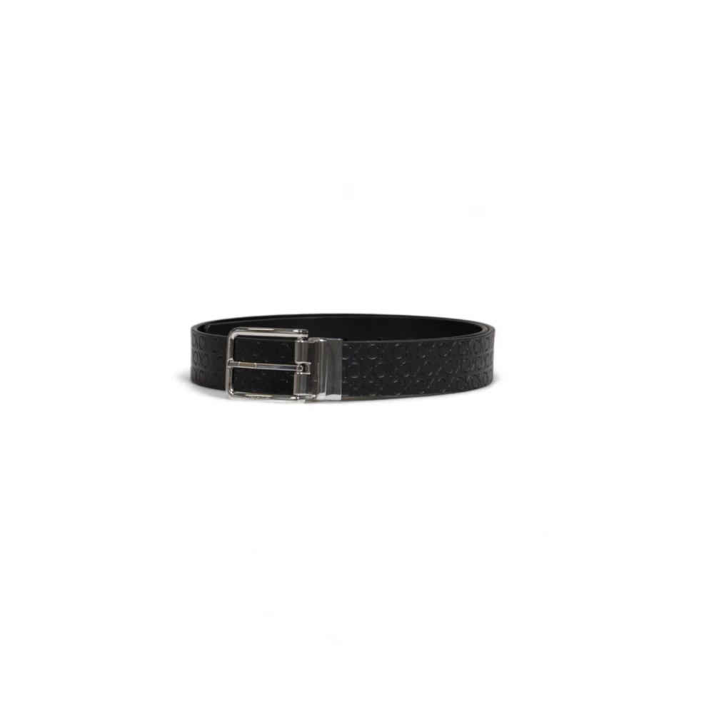 Calvin Klein Klassieke Leren Riem met Gespsluiting Black Heren