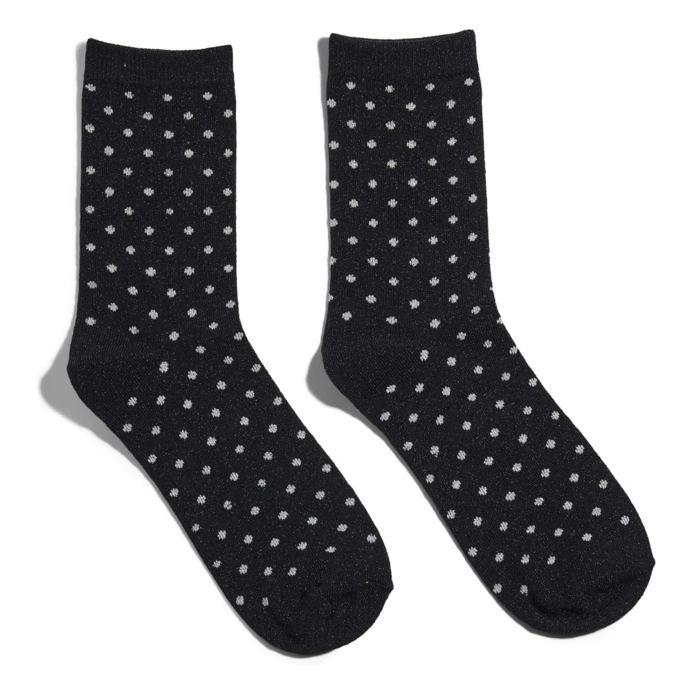 Pieces Sebby Glitter Socks Black Dames