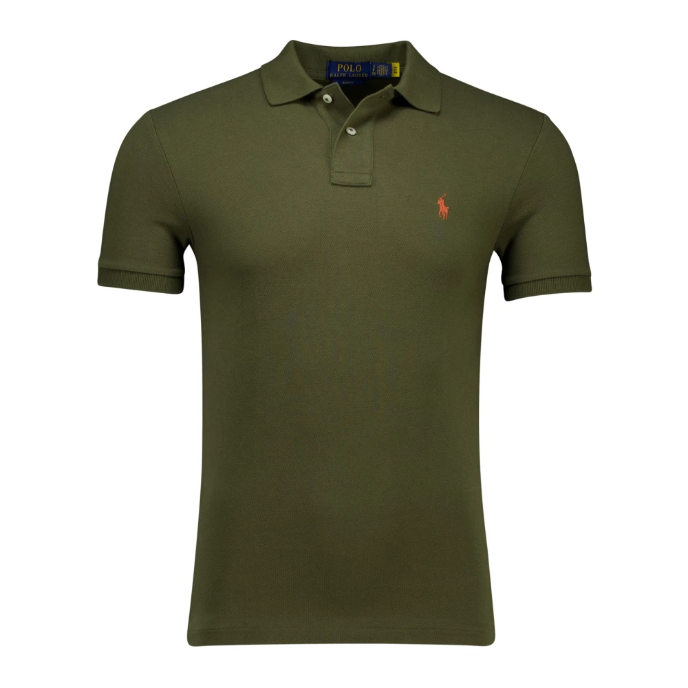 Polo Ralph Lauren Men's Green Polo Shirts, Xl, Short Sleeve Polo Shirt