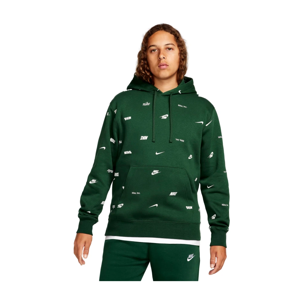 Nike Club Fleece Sweatshirt Green Heren