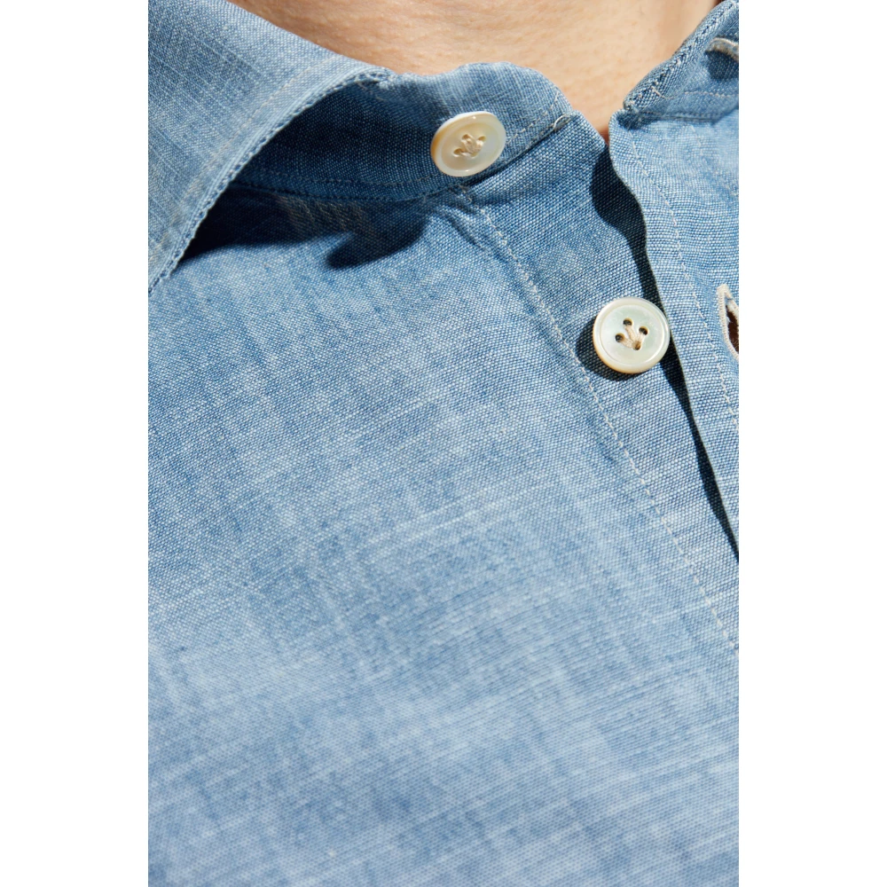 Eleventy Katoenen shirt Blue Heren