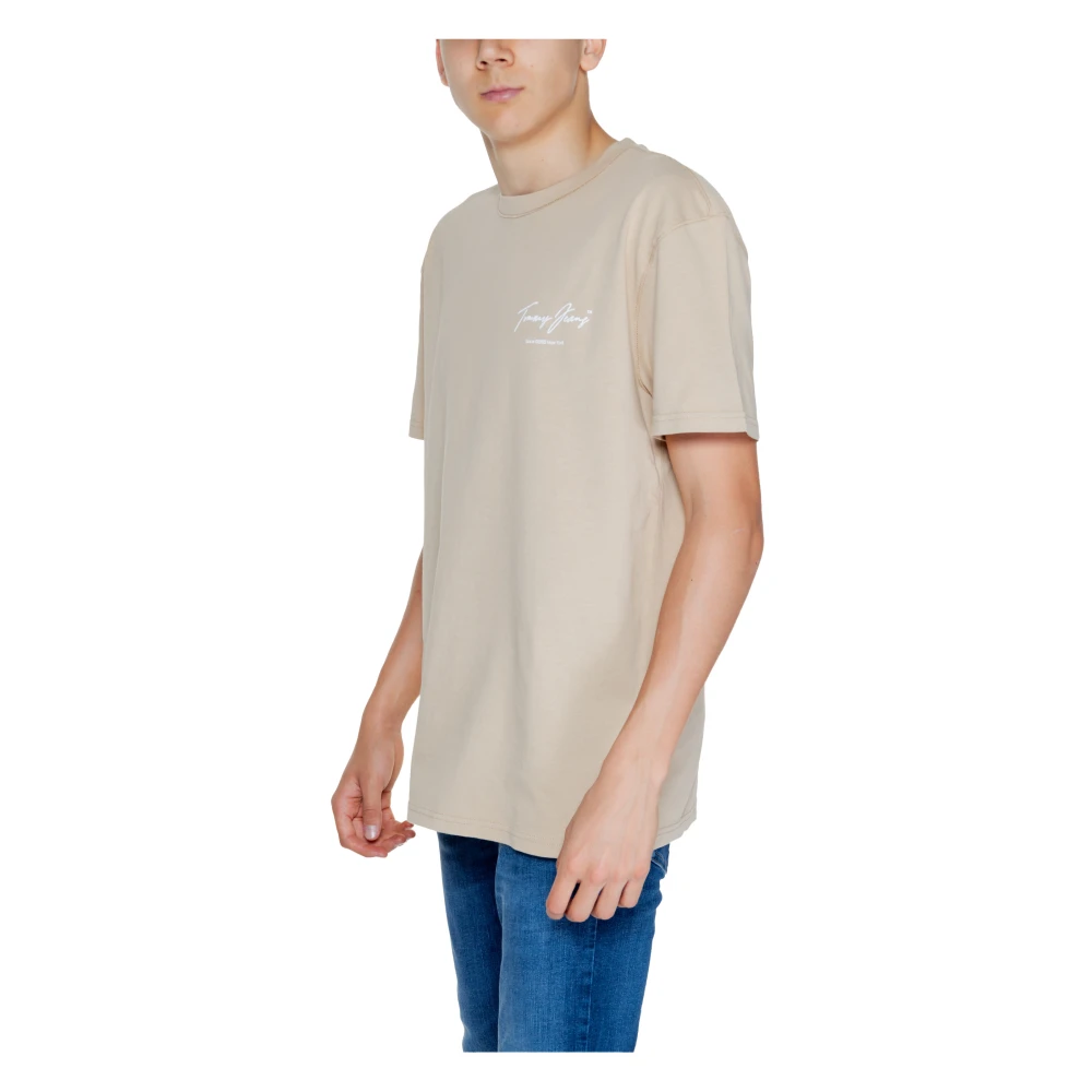 Tommy Jeans Vintage DNA Heren T-shirt Beige Heren