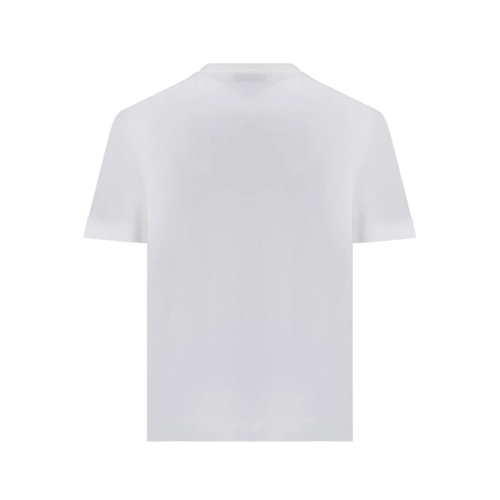 BRUNELLO CUCINELLI Katoenen T-shirt met iconisch detail White Dames