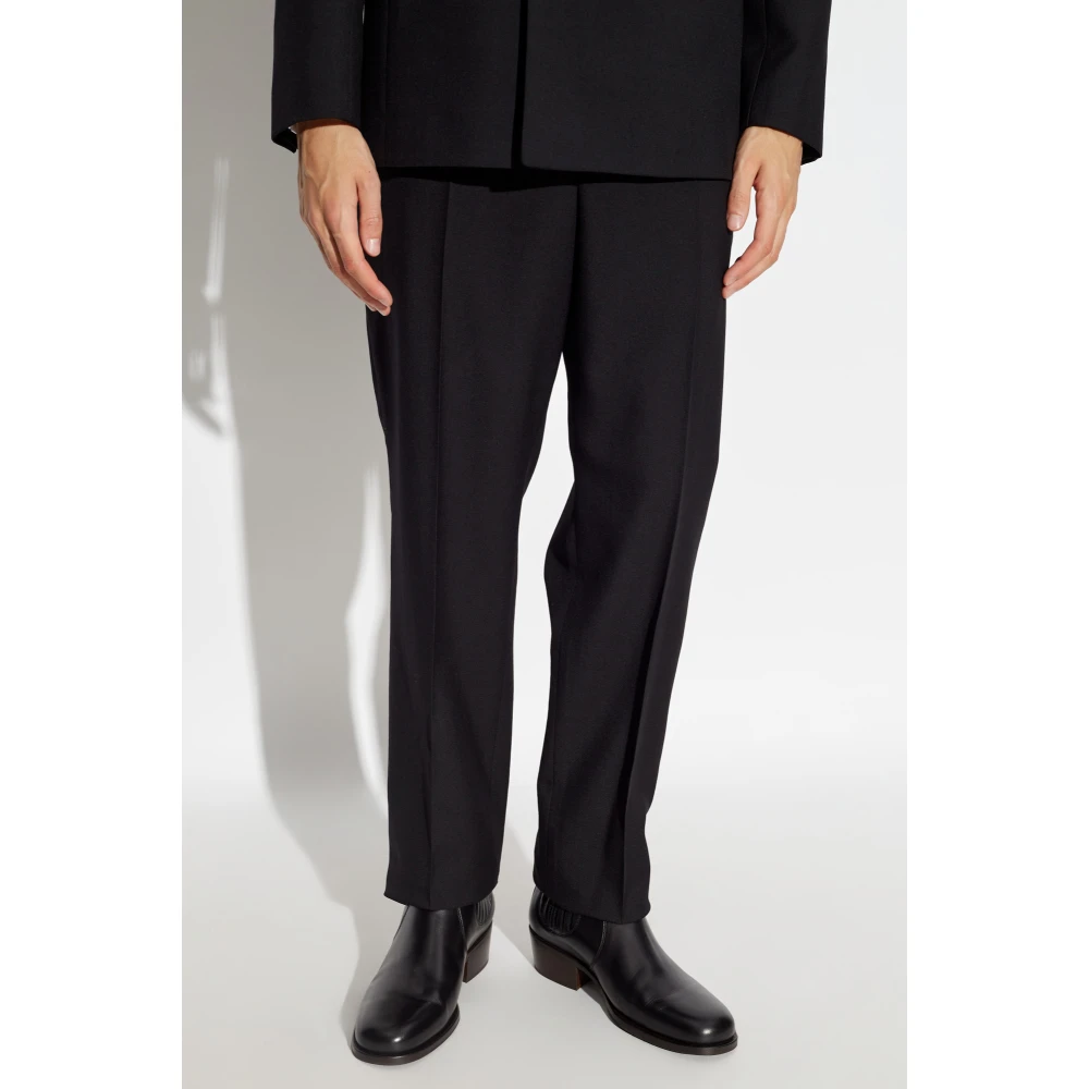 Saint Laurent Wollen Broek Black Heren