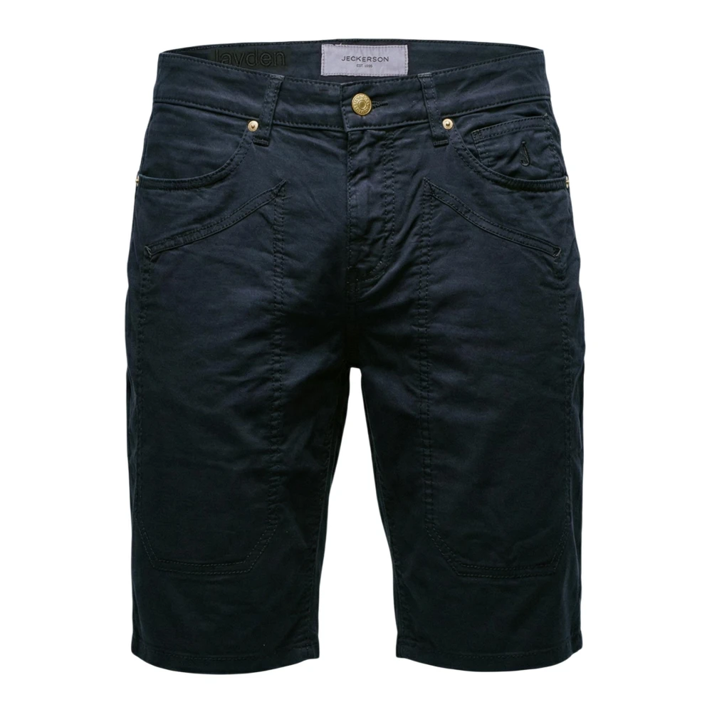 Jeckerson Men's Blue Jayden 5 Tasche Toppa Slim - Casual Shorts - W32 - Shorts