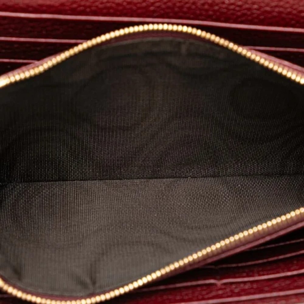 Gucci Vintage Pre-owned Leather wallets Red Dames