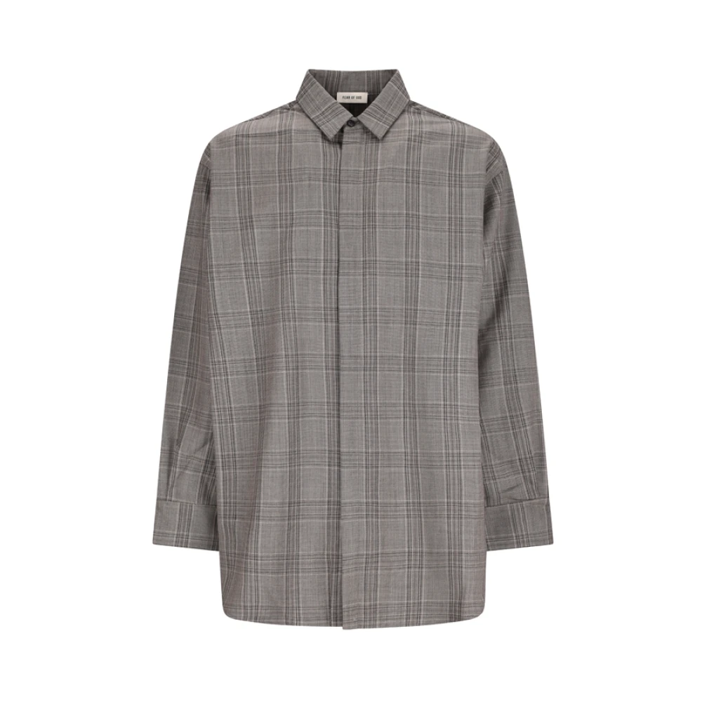 Fear Of God Gray Relaxed Classic Shirt - Male - Casual Shirts - Xs - Shirts