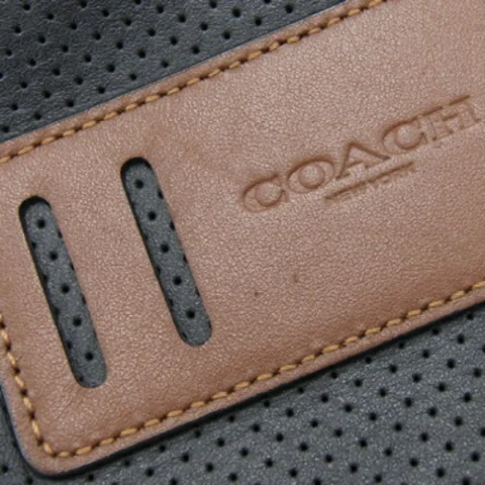 Coach Pre-owned Leather crossbody-bags Black Heren