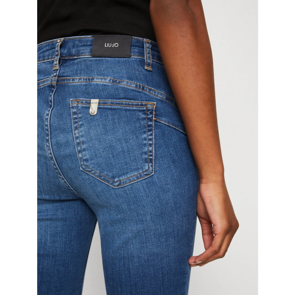 Liu Jo Blauwe Denim Slim Jeans Basic Blue Dames