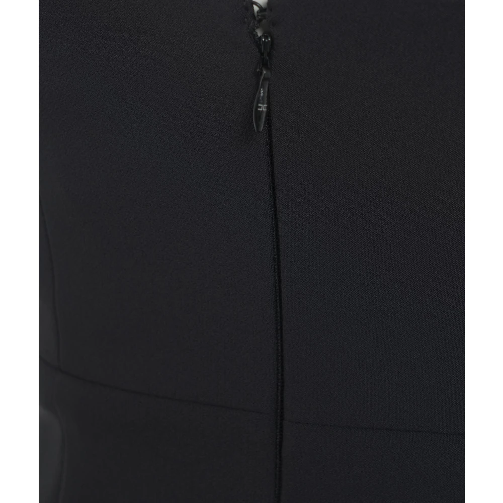 Elisabetta Franchi Zwarte Jurk voor Vrouwen Black Dames