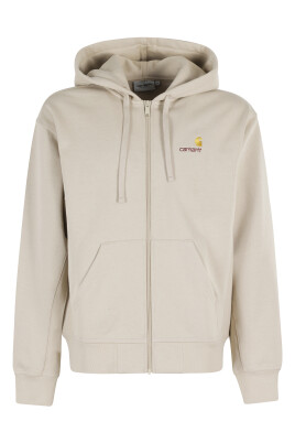 sweat-a-capuche-beige-hooded-american-script