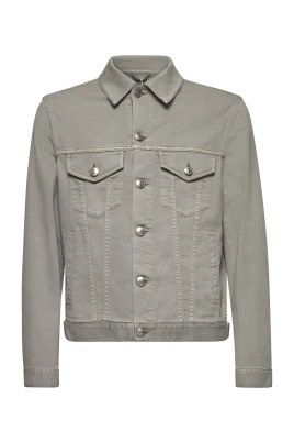 Grön Denim Skjorta med Fickor