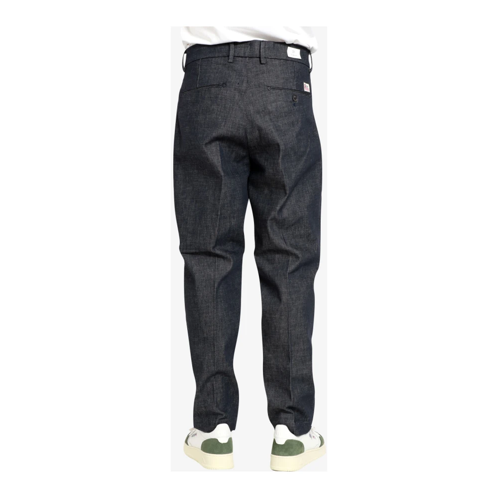 Roy Roger's Blauwe Katoenen Chino Wortelbroek Blue Heren