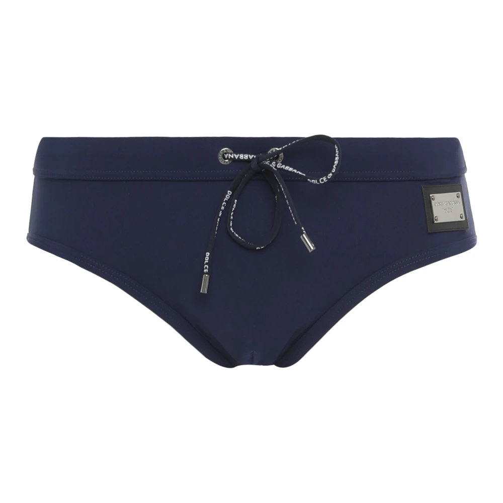 Dolce & Gabbana Men's Blue Swim Shorts - Beachwear - L - Swimwear