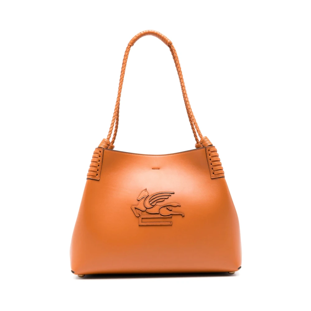 ETRO Sinaasappel Kreeftklauw Gevlochten Bovenhandvatten Orange Dames