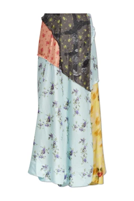 Silk Skirt With Raw Finish