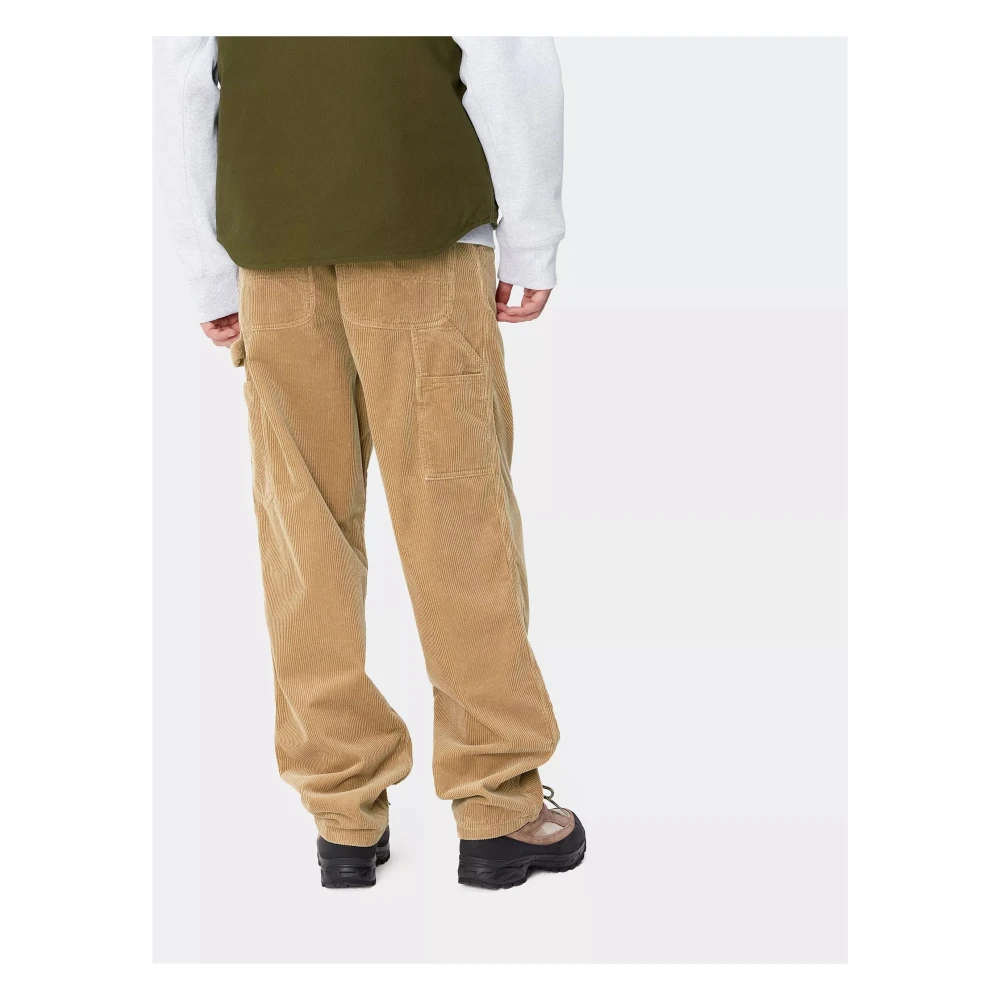 Carhartt WIP Katoenen Ribfluwelen Kniebroek Brown Heren