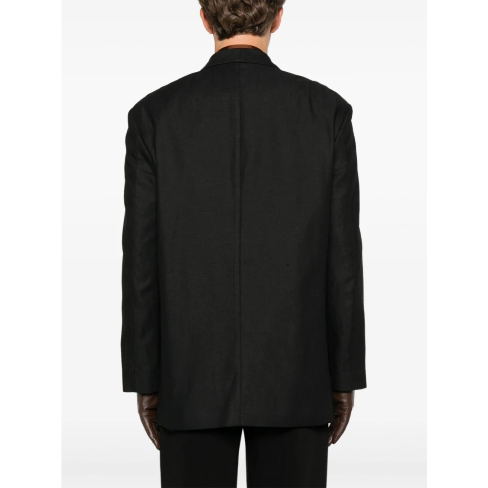 Our Legacy Zwart Canvas Embrace Blazer Black Heren