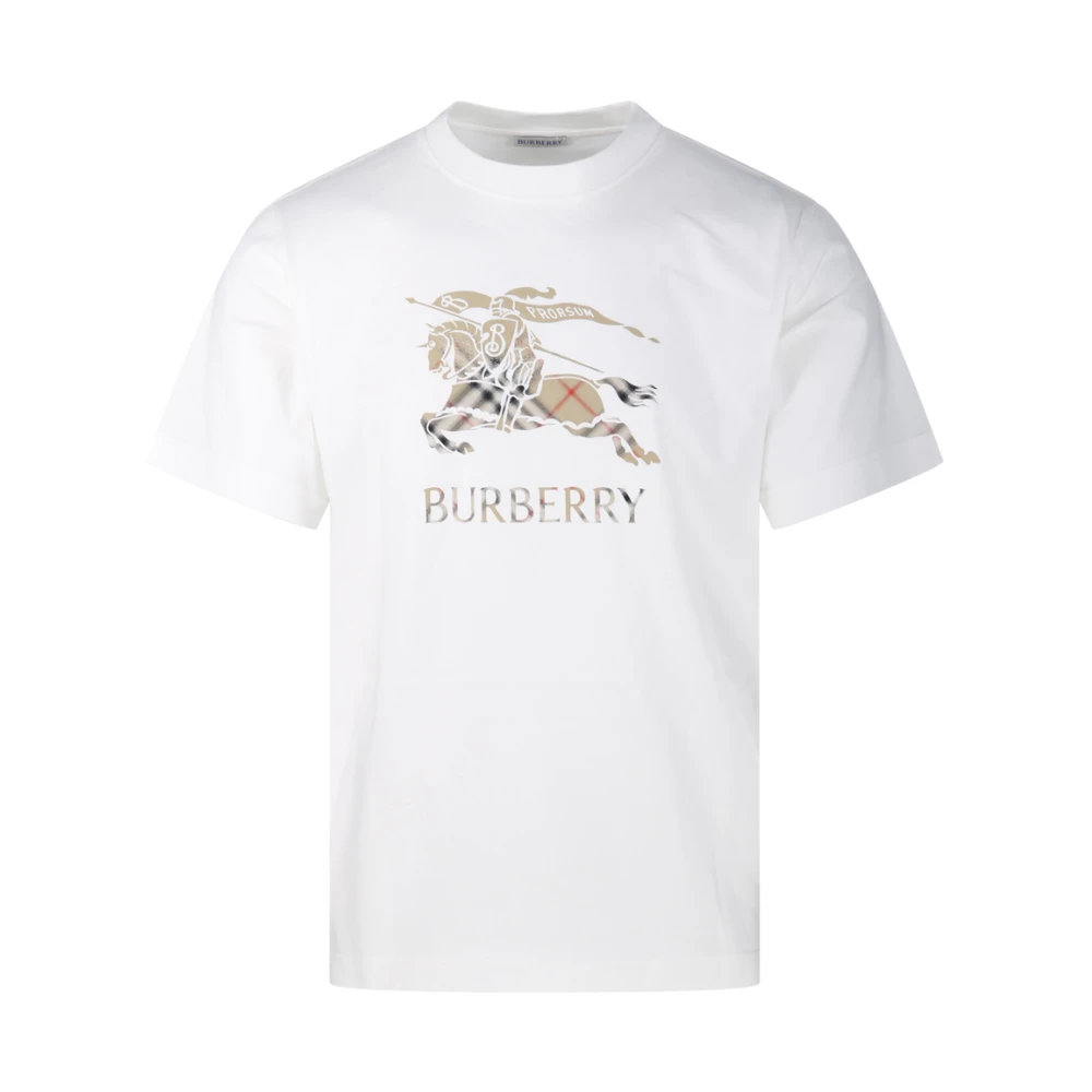 Burberry Men's White Seth Ekd Deg T-Shirt